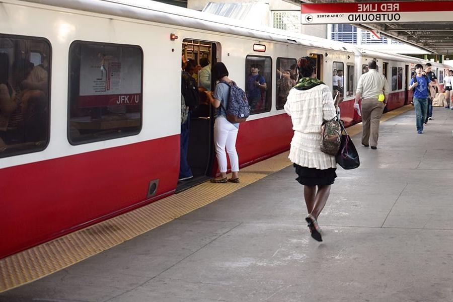 MBTA Red line JFK station.